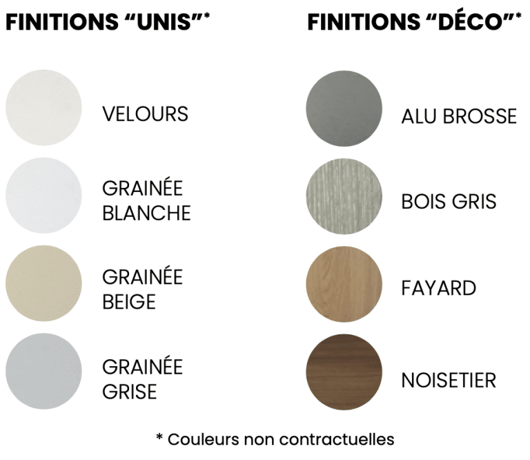 Coloris plaque Optima déco Restonormes